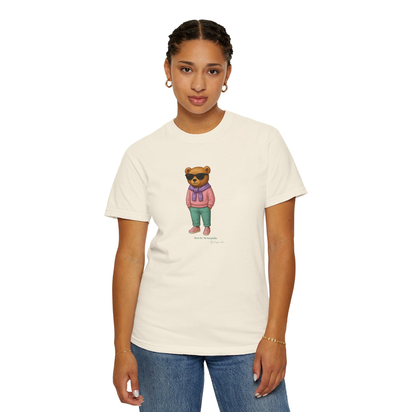 Unisex T-Shirt – Pink Hoodie Bear by My Keepsake