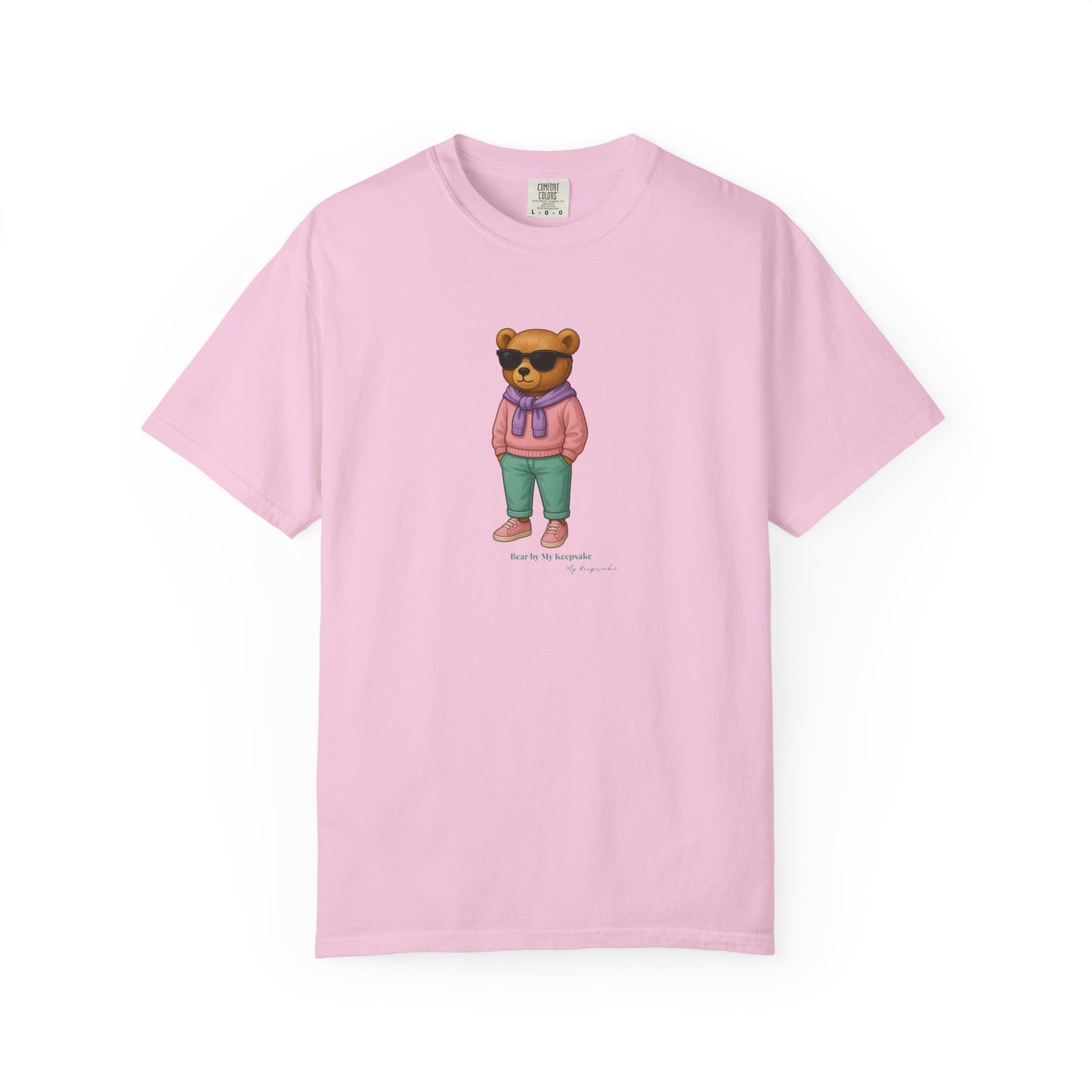 Unisex T-Shirt – Pink Hoodie Bear by My Keepsake