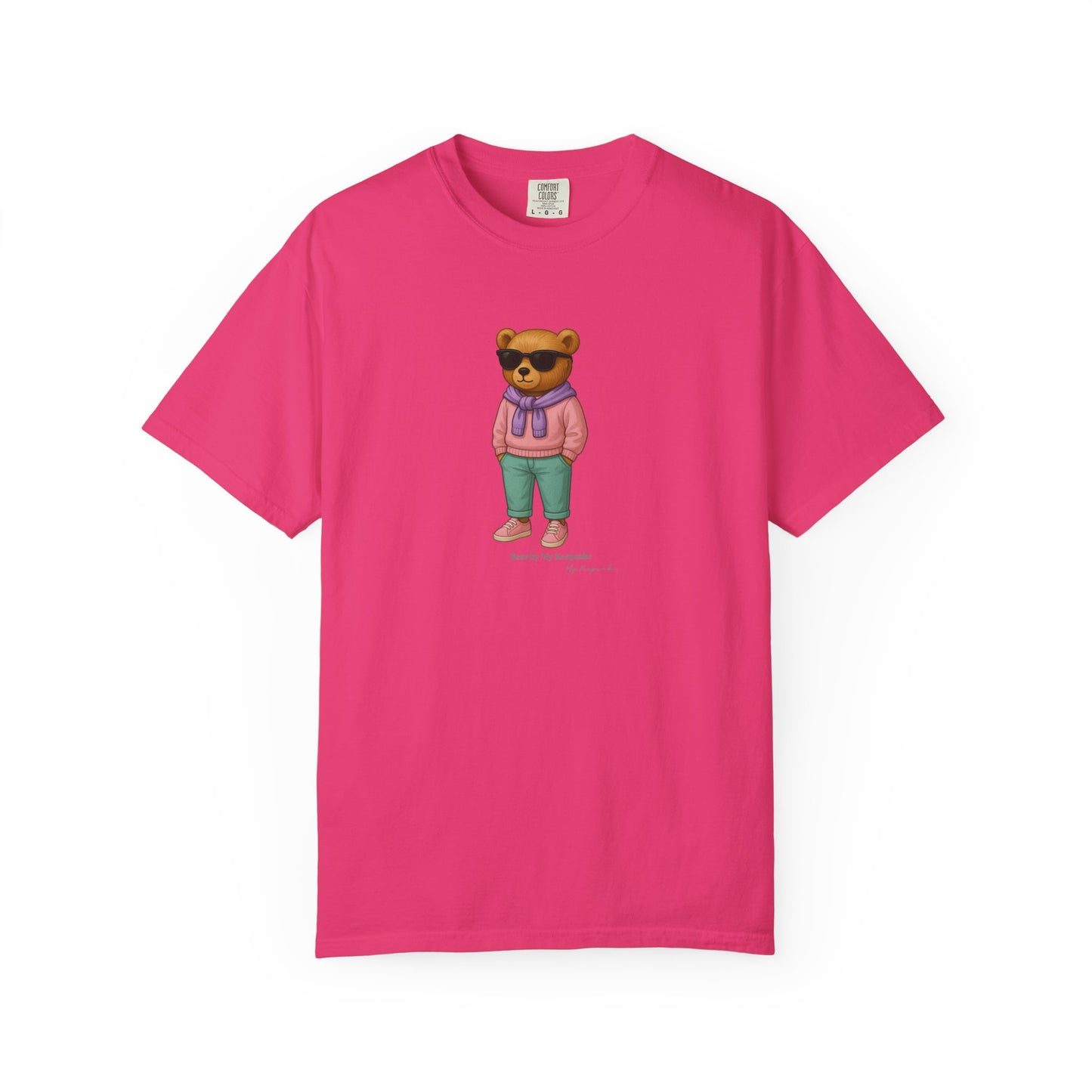 Unisex T-Shirt – Pink Hoodie Bear by My Keepsake
