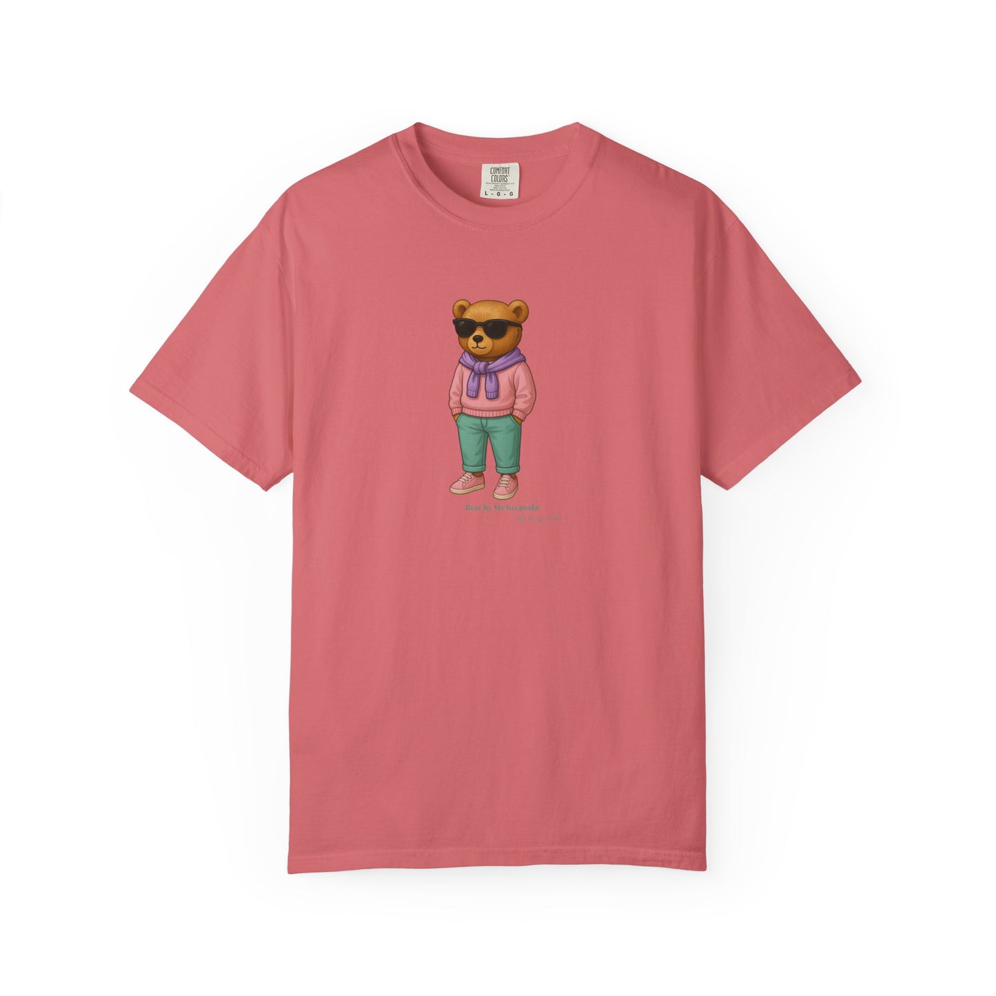 Unisex T-Shirt – Pink Hoodie Bear by My Keepsake