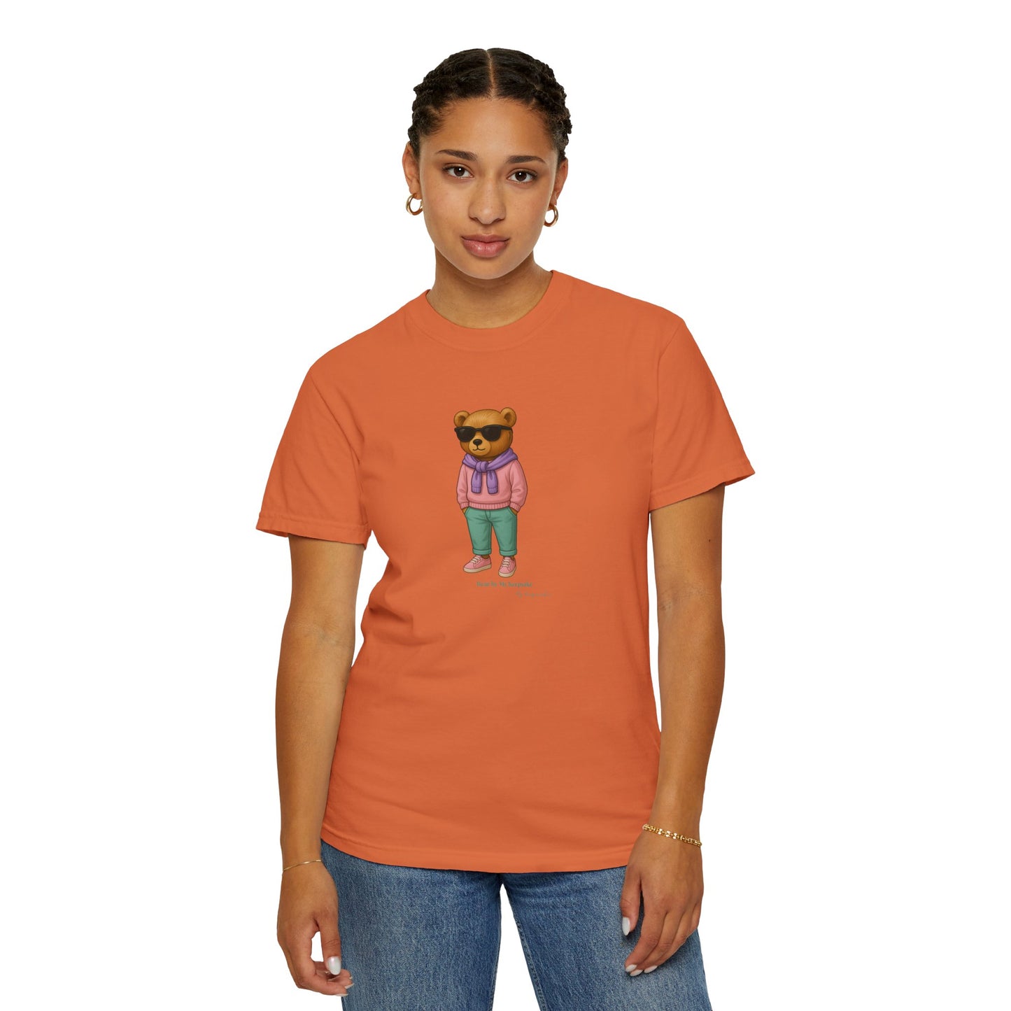 Unisex T-Shirt – Pink Hoodie Bear by My Keepsake