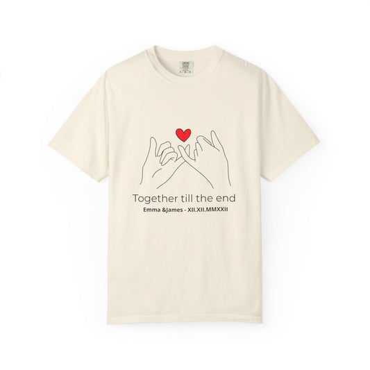 Together Till the End T-Shirt – Personalized Couple Love Shirt
