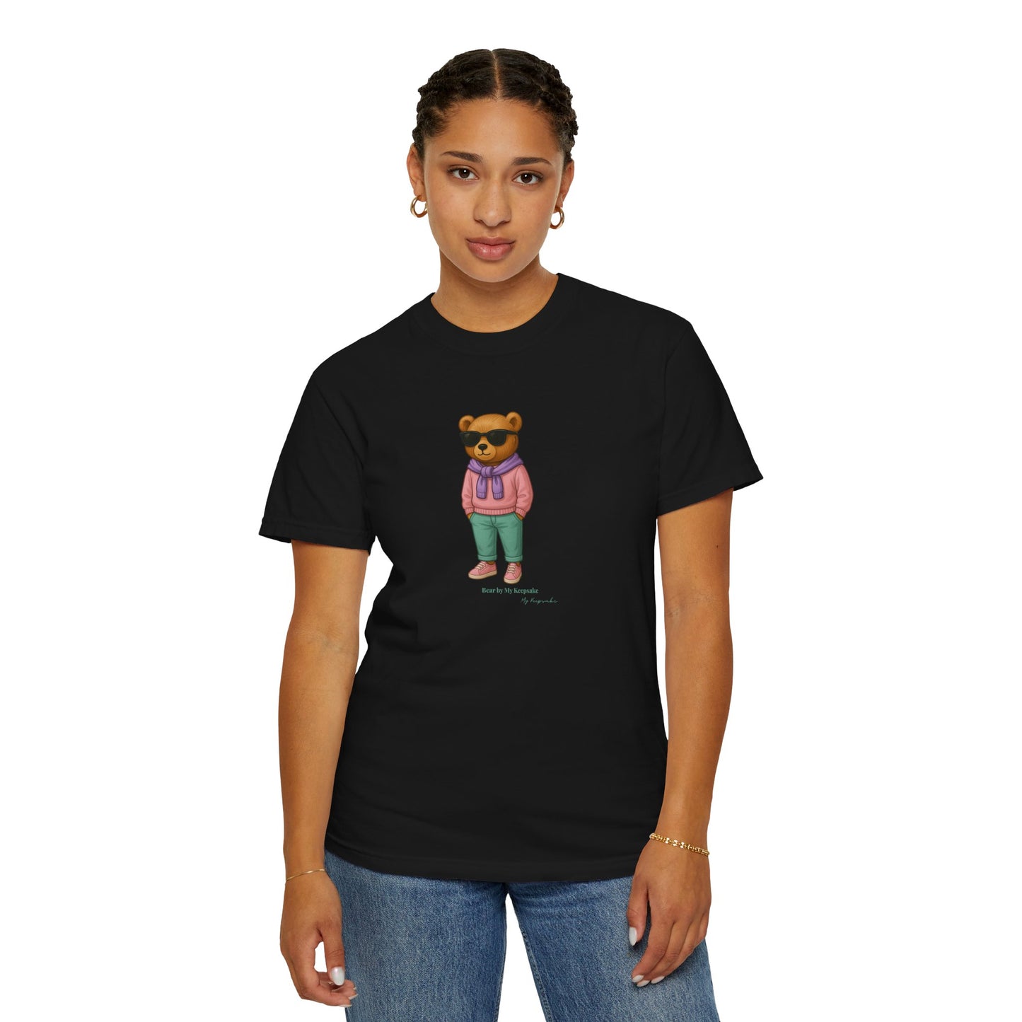 Unisex T-Shirt – Pink Hoodie Bear by My Keepsake