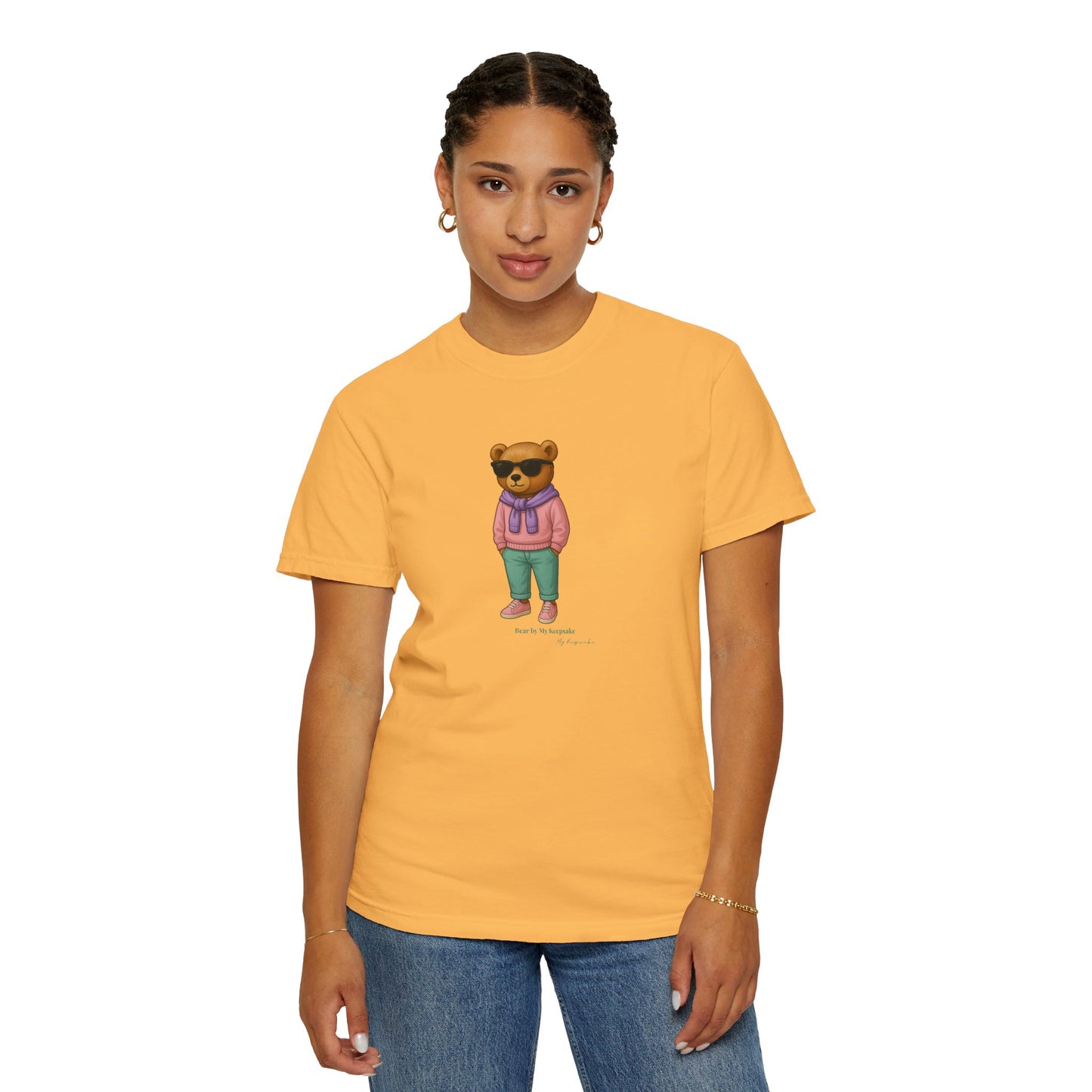 Unisex T-Shirt – Pink Hoodie Bear by My Keepsake