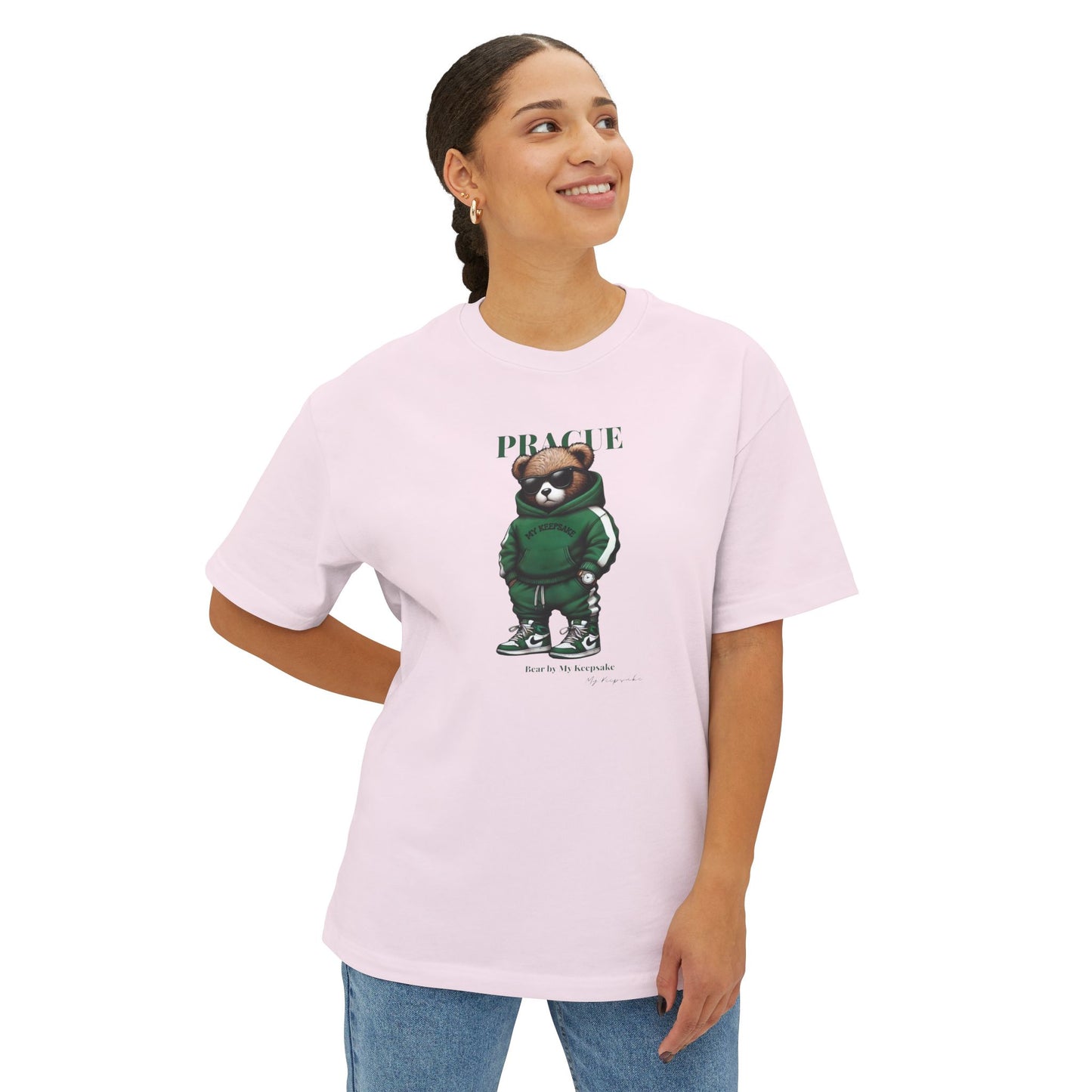 Unisex T-Shirt – Prague Green Bear by My Keepsake