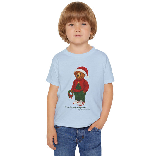 Cozy Christmas Bear Toddler T-Shirt