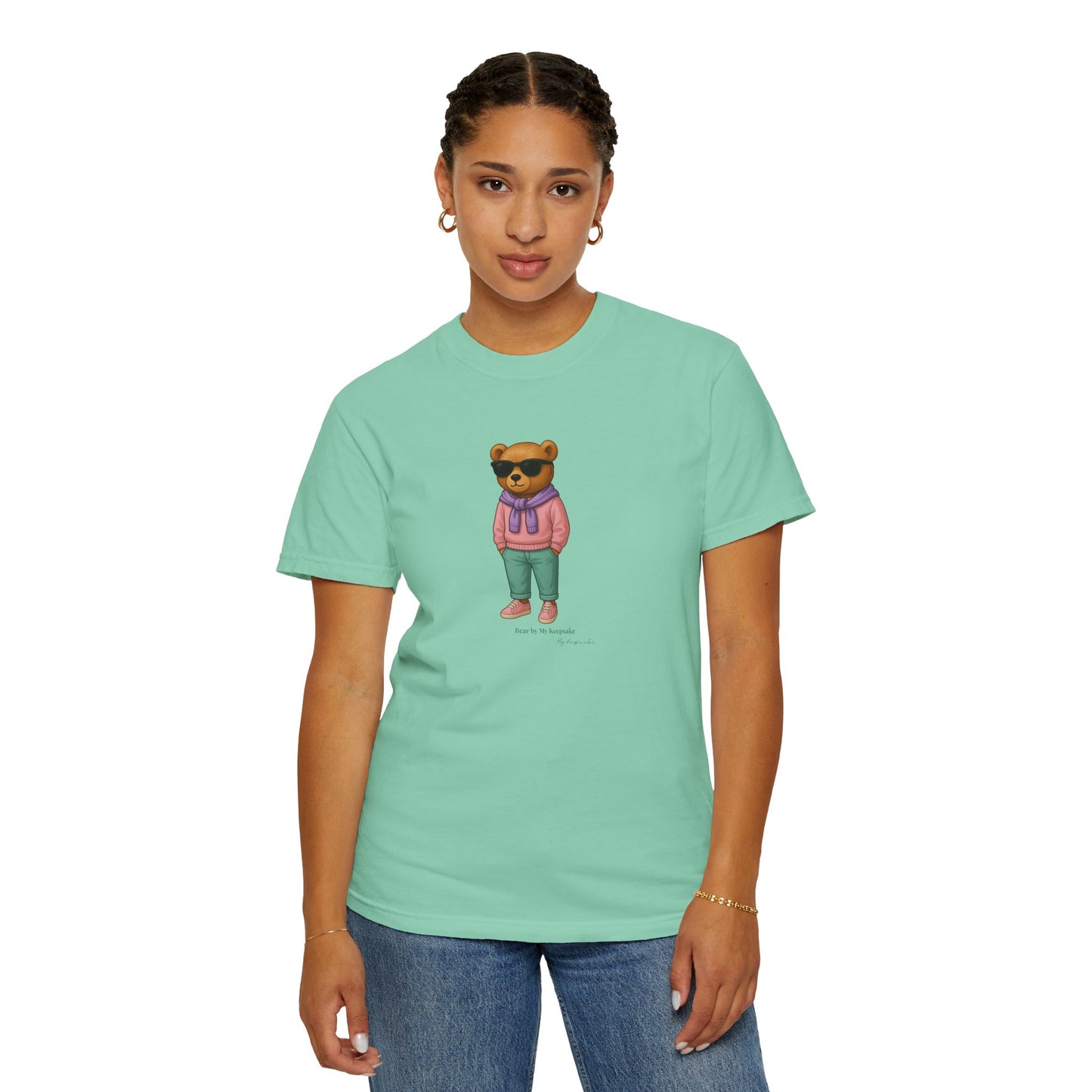 Unisex T-Shirt – Pink Hoodie Bear by My Keepsake