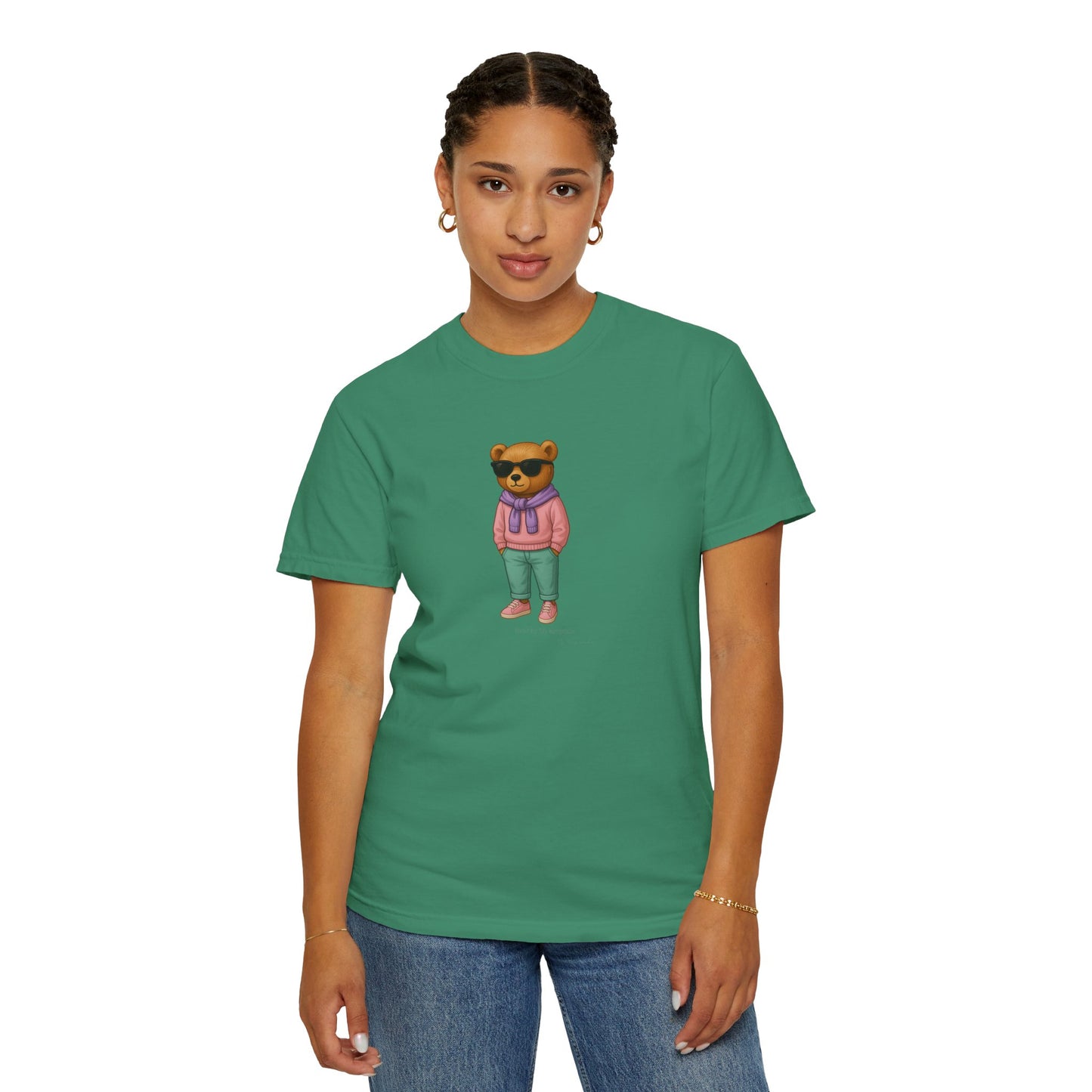 Unisex T-Shirt – Pink Hoodie Bear by My Keepsake