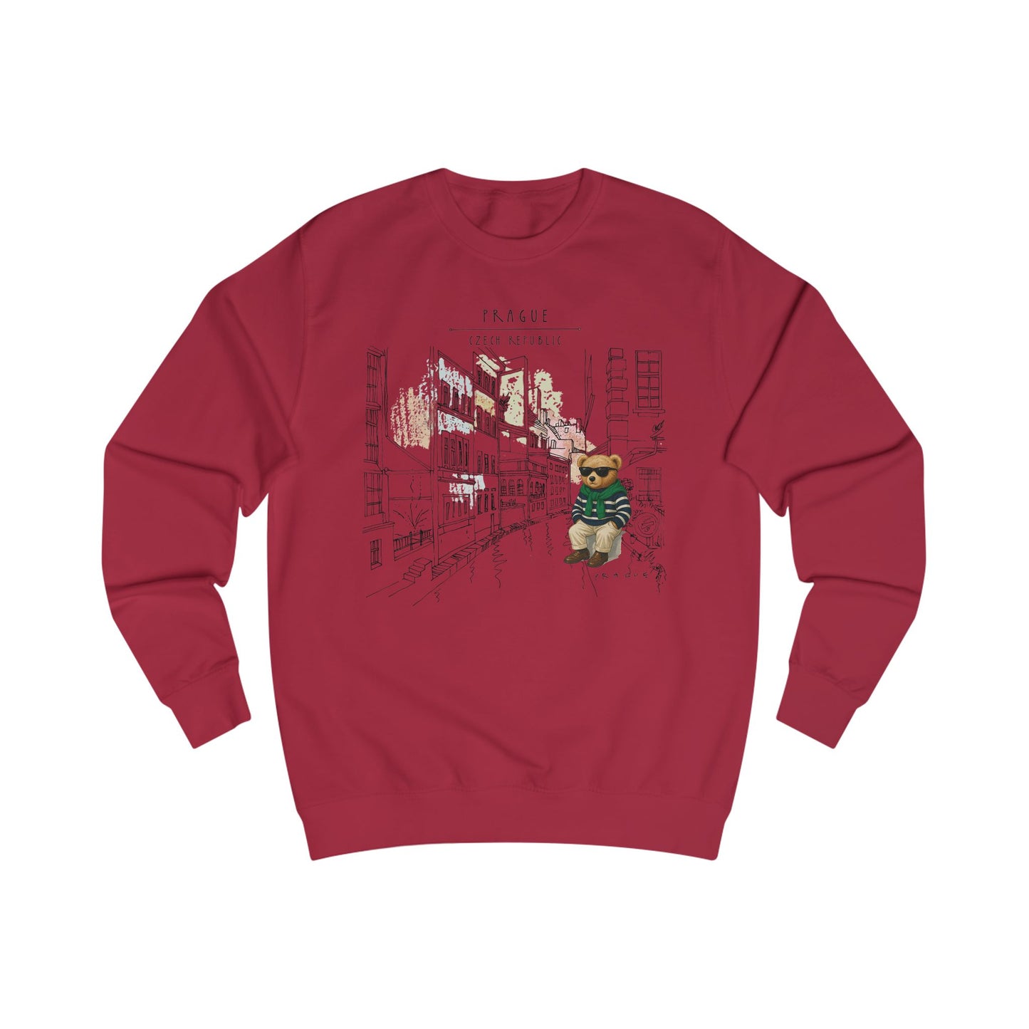 Prague Teddy Bear Sweatshirt Czech Republic Souvenir Tee