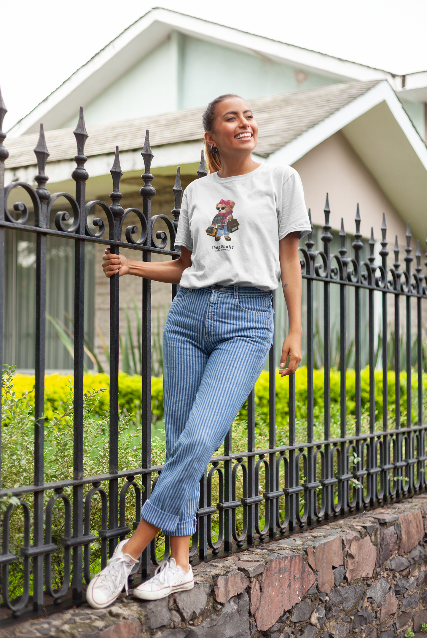 Shopping Bear Unisex T-shirt - Perfect Gift for Shopaholics
