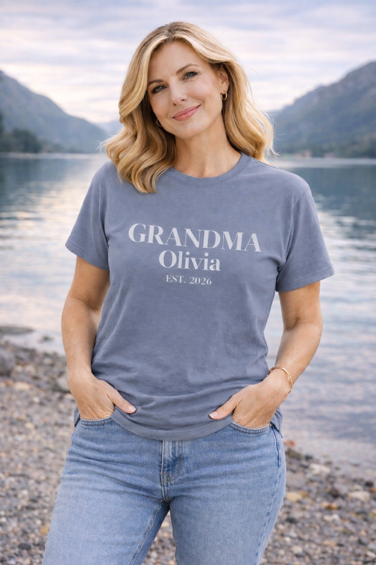 Custom Grandma Shirt — Name & Year