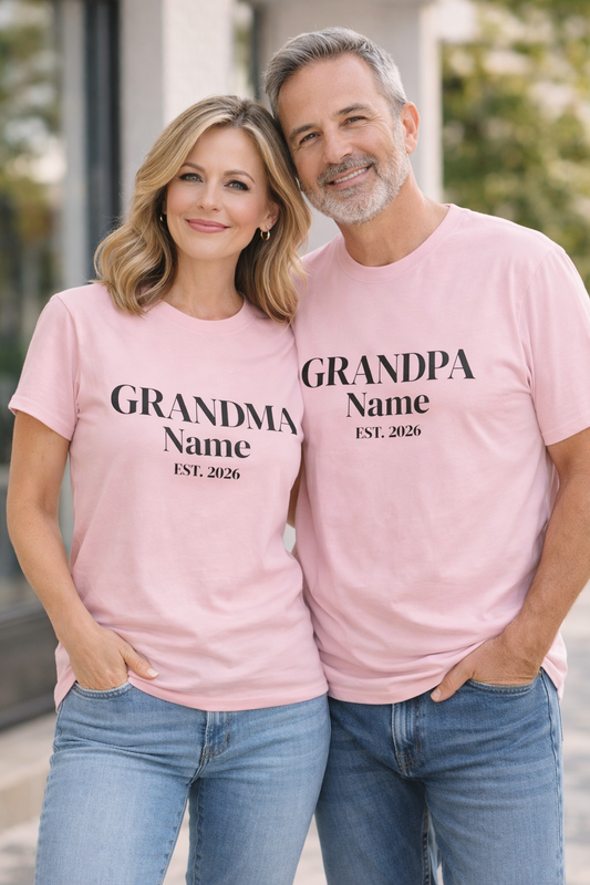 Custom Grandpa Shirt — Name & Year