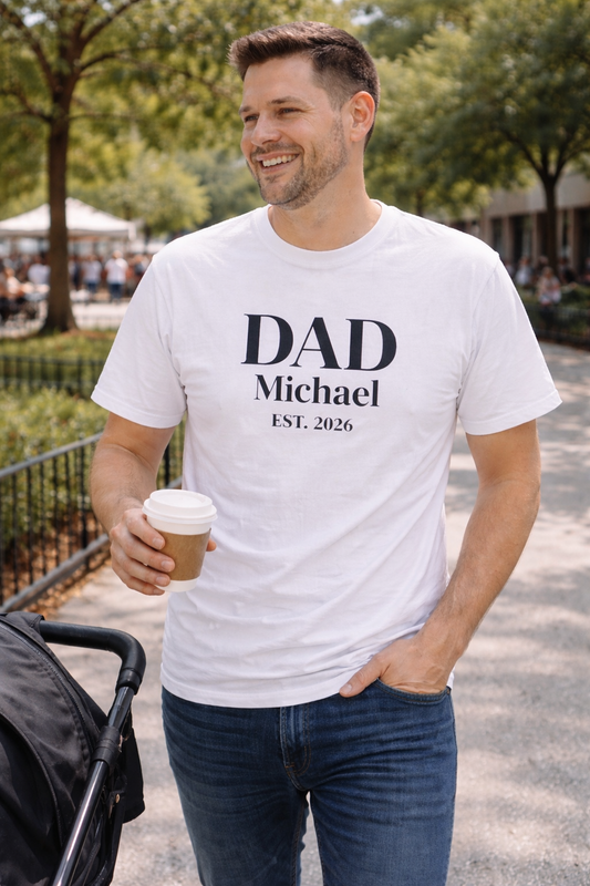 Custom Dad Shirt — Name & Year