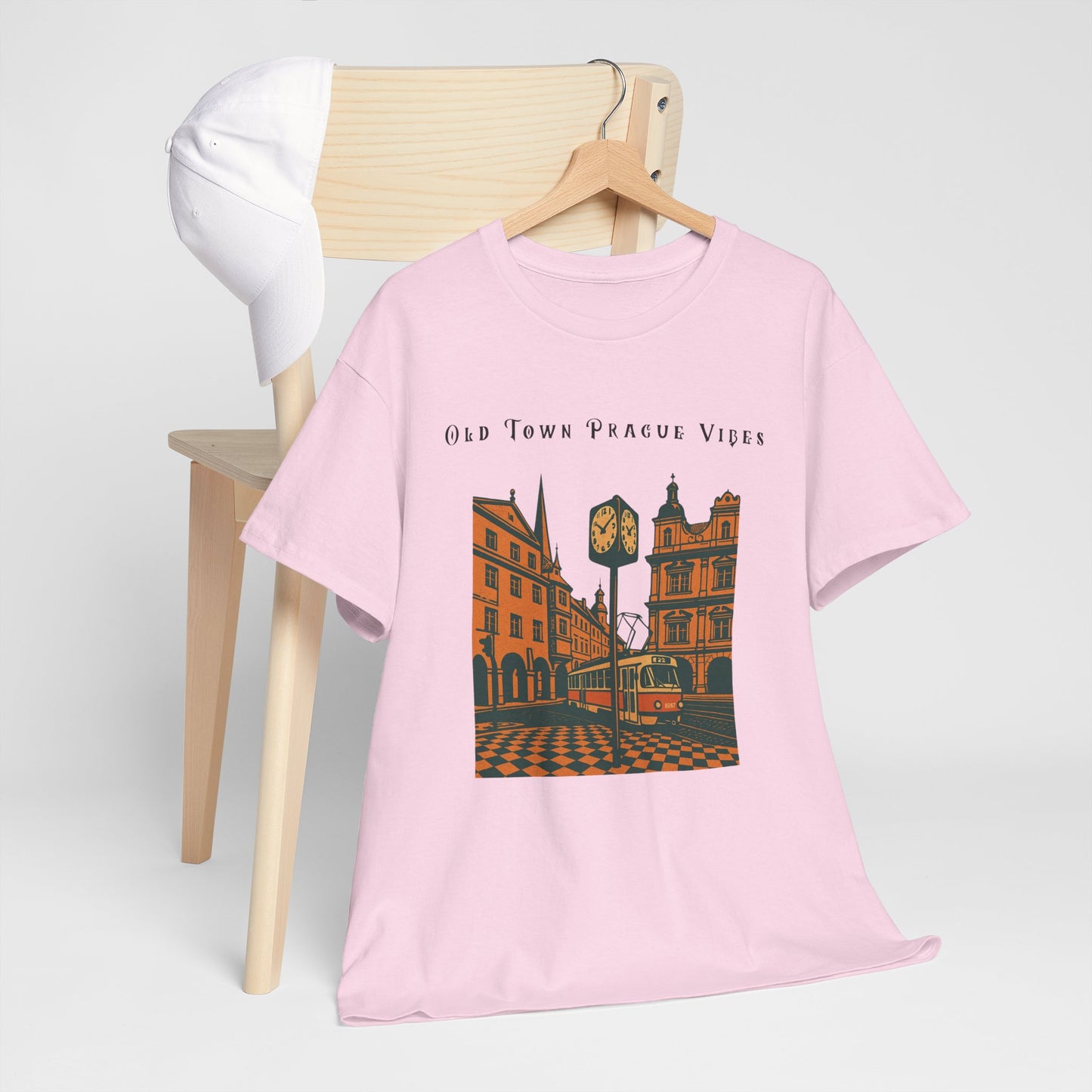 Vintage Prague Old Town Vibes T-Shirt  Travel Lover’s Graphic Tee