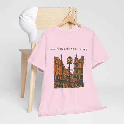 Vintage Prague Old Town Vibes T-Shirt  Travel Lover’s Graphic Tee