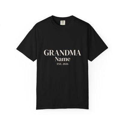 Custom Grandma Shirt — Name & Year