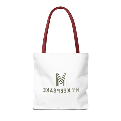 Tote Bag White  – Green Bear by My Keepsake