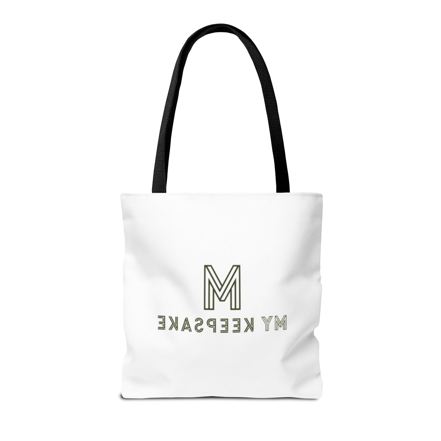 Tote Bag White  – Green Bear by My Keepsake