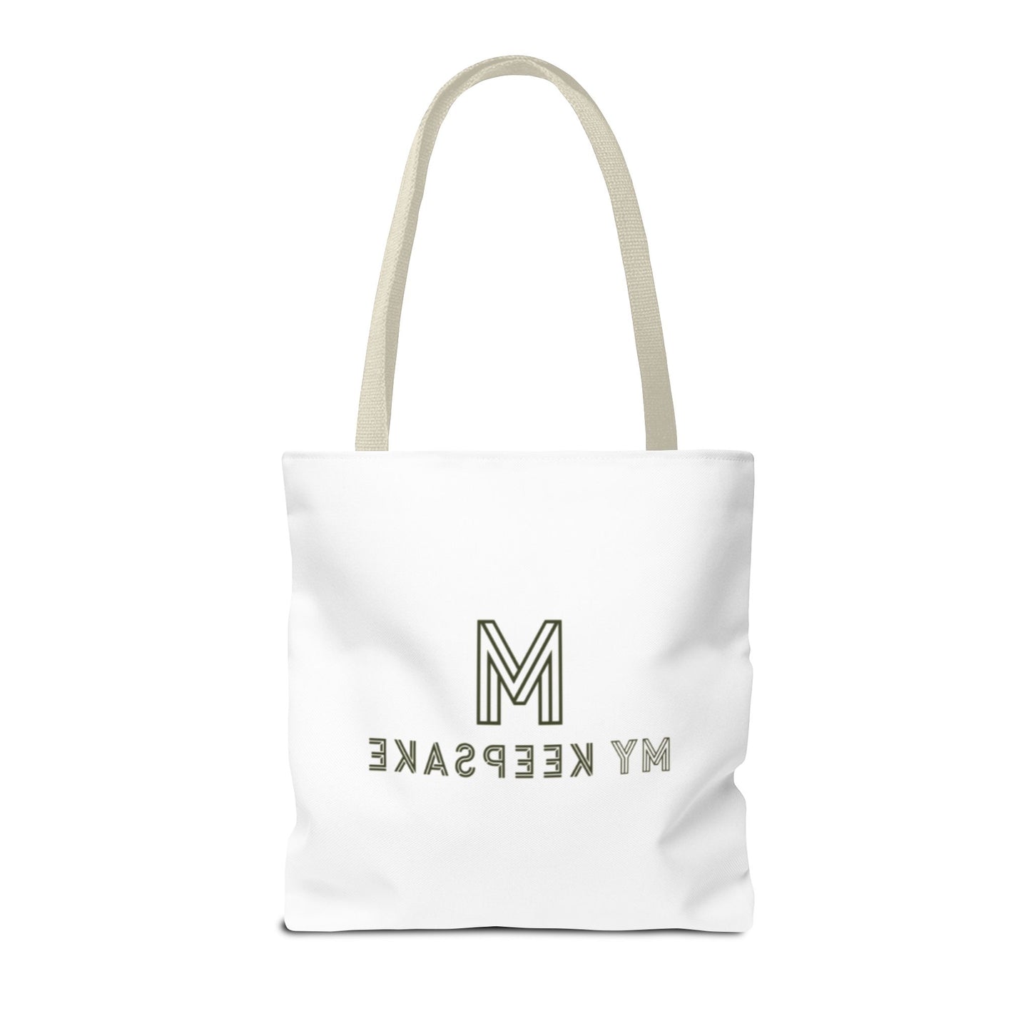 Tote Bag White  – Green Bear by My Keepsake