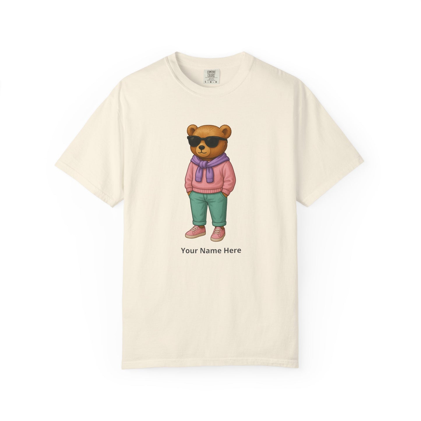 Street Bear Girl T-Shirt – Personalized Name Cute Tee