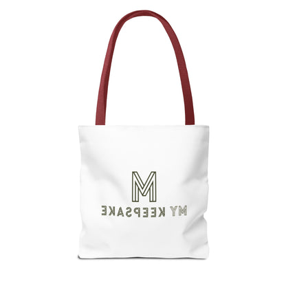 Tote Bag White  – Green Bear by My Keepsake