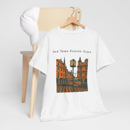 Vintage Prague Old Town Vibes T-Shirt  Travel Lover’s Graphic Tee