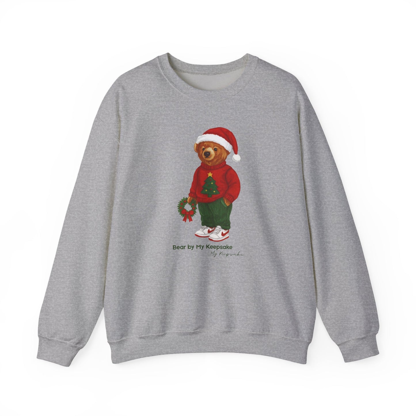 Cozy Christmas Bear Unisex Sweatshirt | Holiday Crewneck by My Keepsake