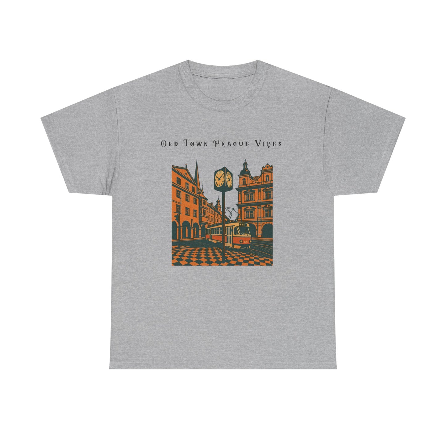 Vintage Prague Old Town Vibes T-Shirt  Travel Lover’s Graphic Tee