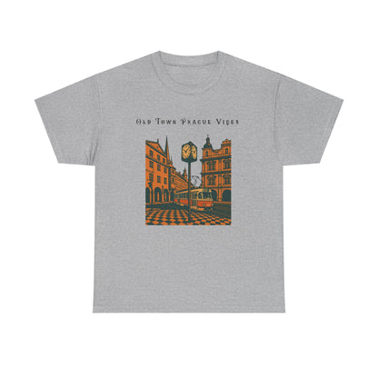 Vintage Prague Old Town Vibes T-Shirt  Travel Lover’s Graphic Tee