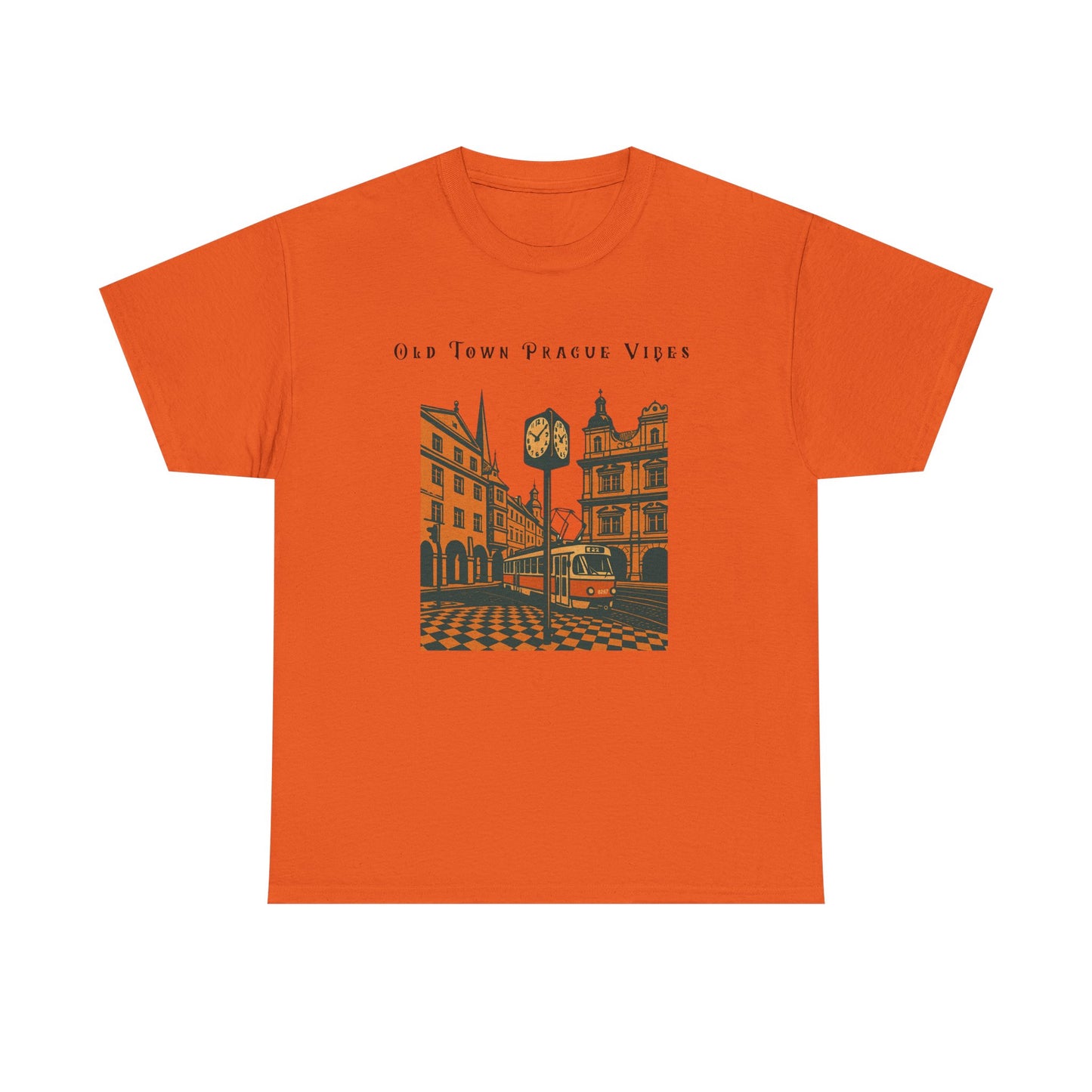 Vintage Prague Old Town Vibes T-Shirt  Travel Lover’s Graphic Tee