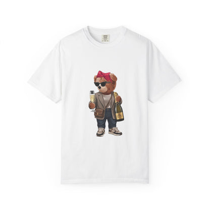 Champagne Teddy Bear T-Shirt – Cute Stylish Graphic Tee