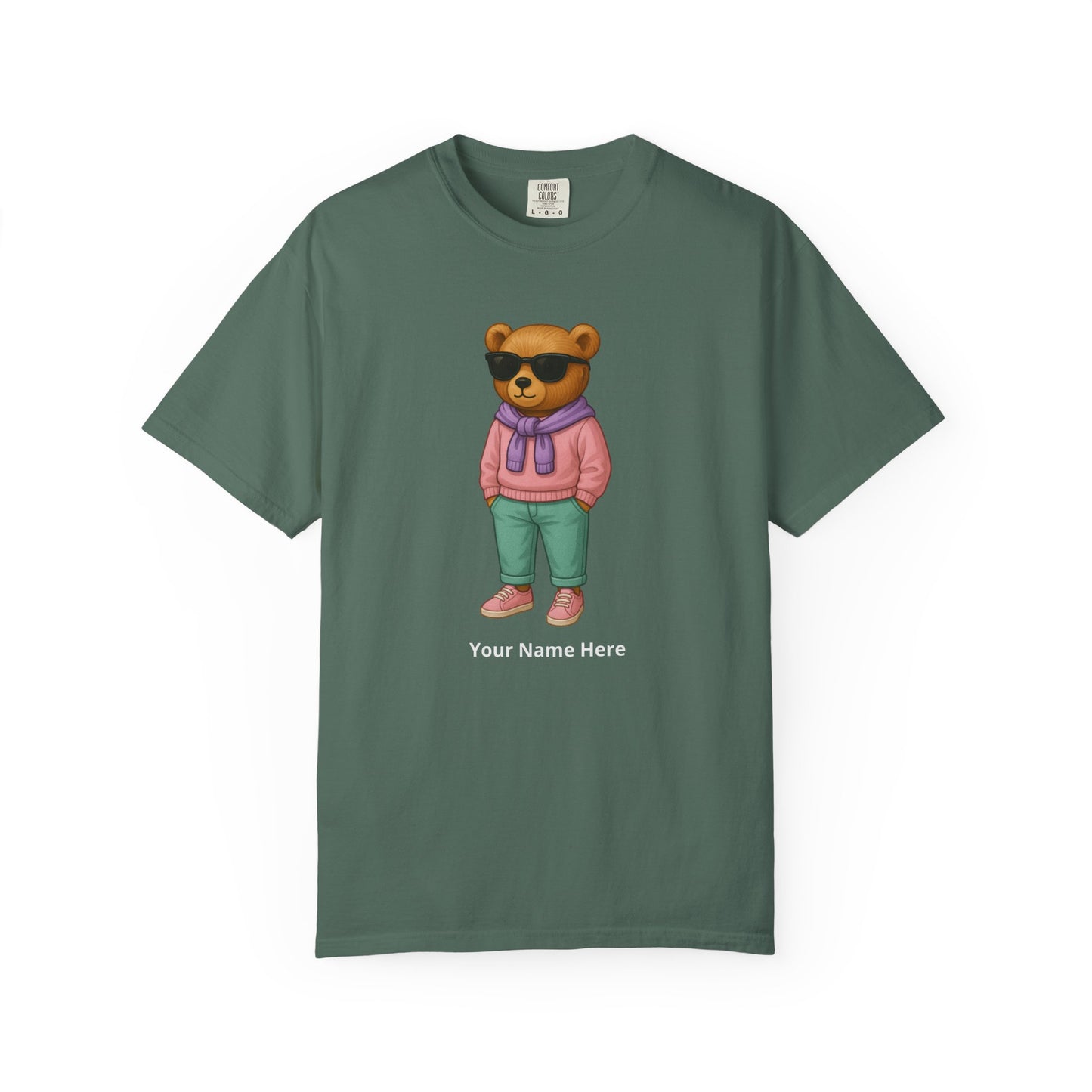 Street Bear Girl T-Shirt – Personalized Name Cute Tee