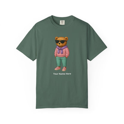 Street Bear Girl T-Shirt – Personalized Name Cute Tee