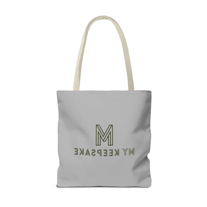 Tote Bag Light grey –  Green Bear by My Keepsake