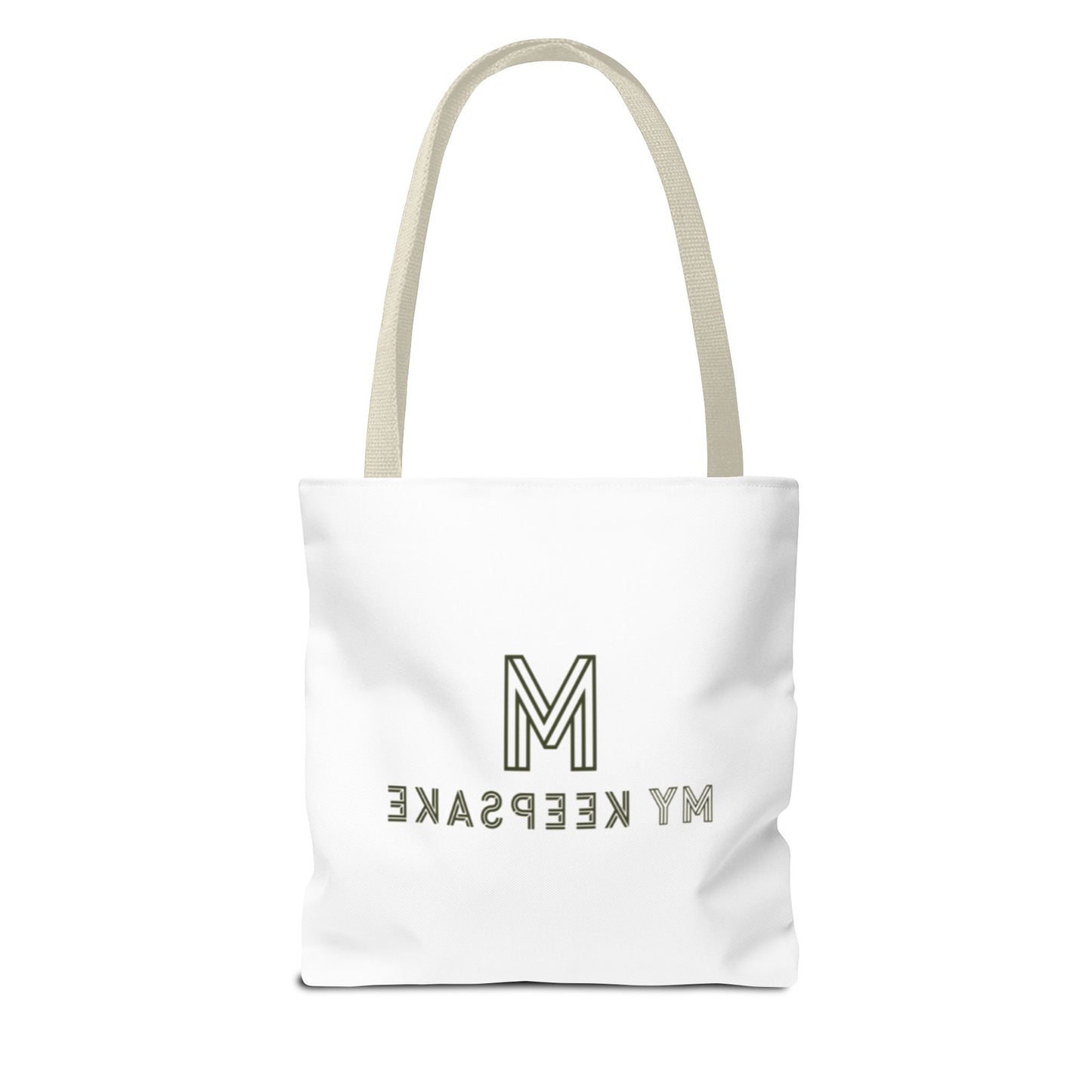 Tote Bag White  – Green Bear by My Keepsake