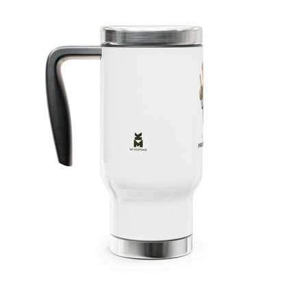 Prosecco Mood Bear Stainless Steel Travel Mug — 14oz