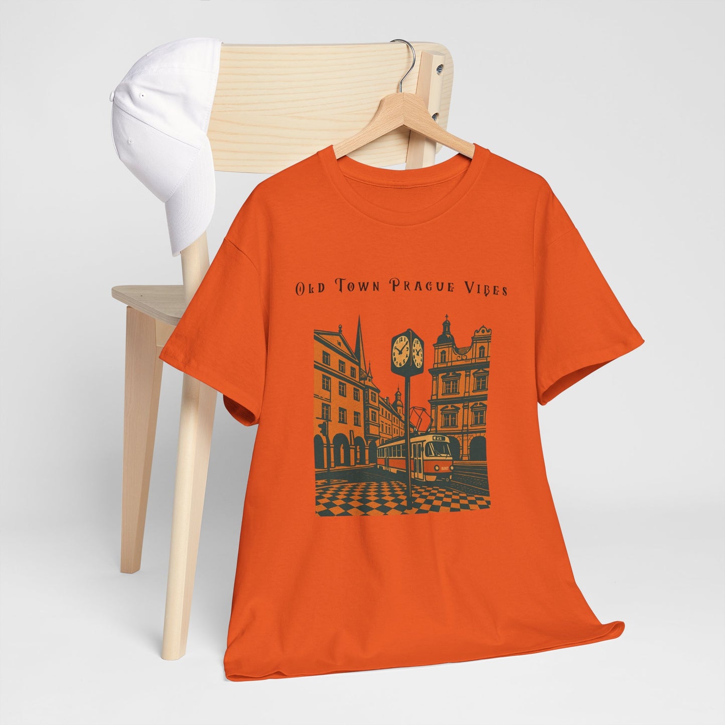 Vintage Prague Old Town Vibes T-Shirt  Travel Lover’s Graphic Tee