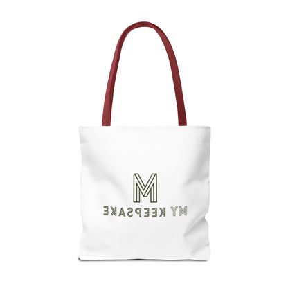 Tote Bag White  – Green Bear by My Keepsake
