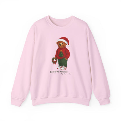 Cozy Christmas Bear Unisex Sweatshirt | Holiday Crewneck by My Keepsake