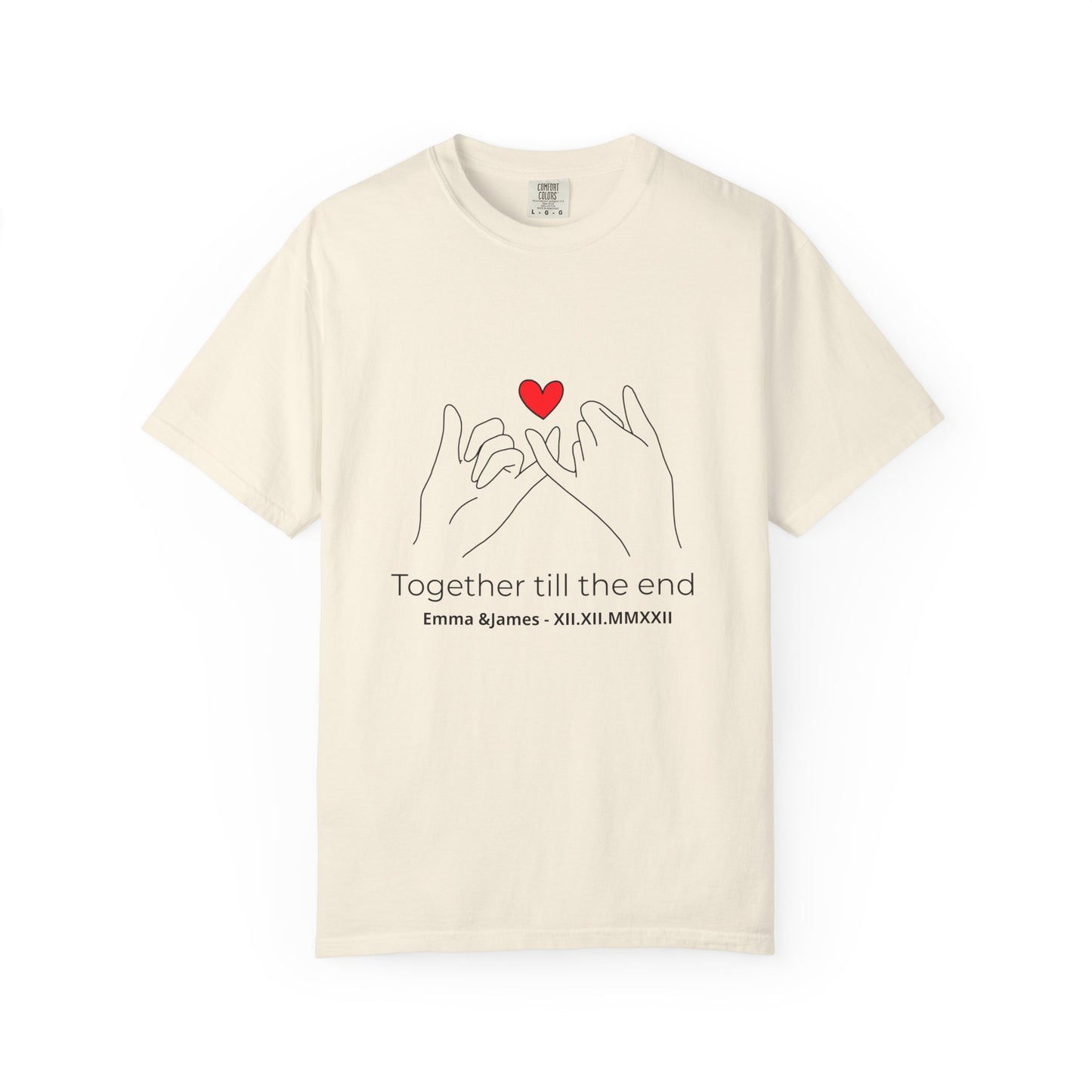 Together Till the End T-Shirt – Personalized Couple Love Shirt