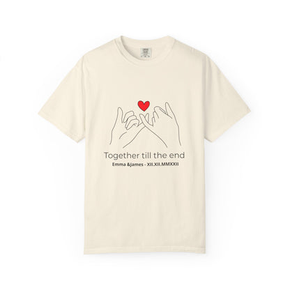 Together Till the End T-Shirt – Personalized Couple Love Shirt