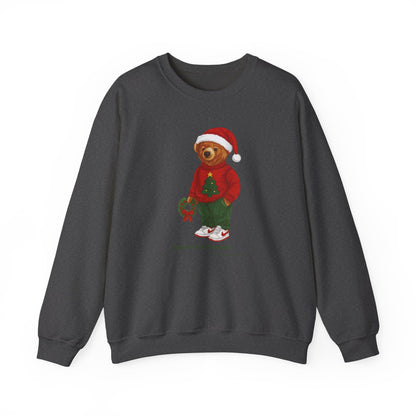 Cozy Christmas Bear Unisex Sweatshirt | Holiday Crewneck by My Keepsake