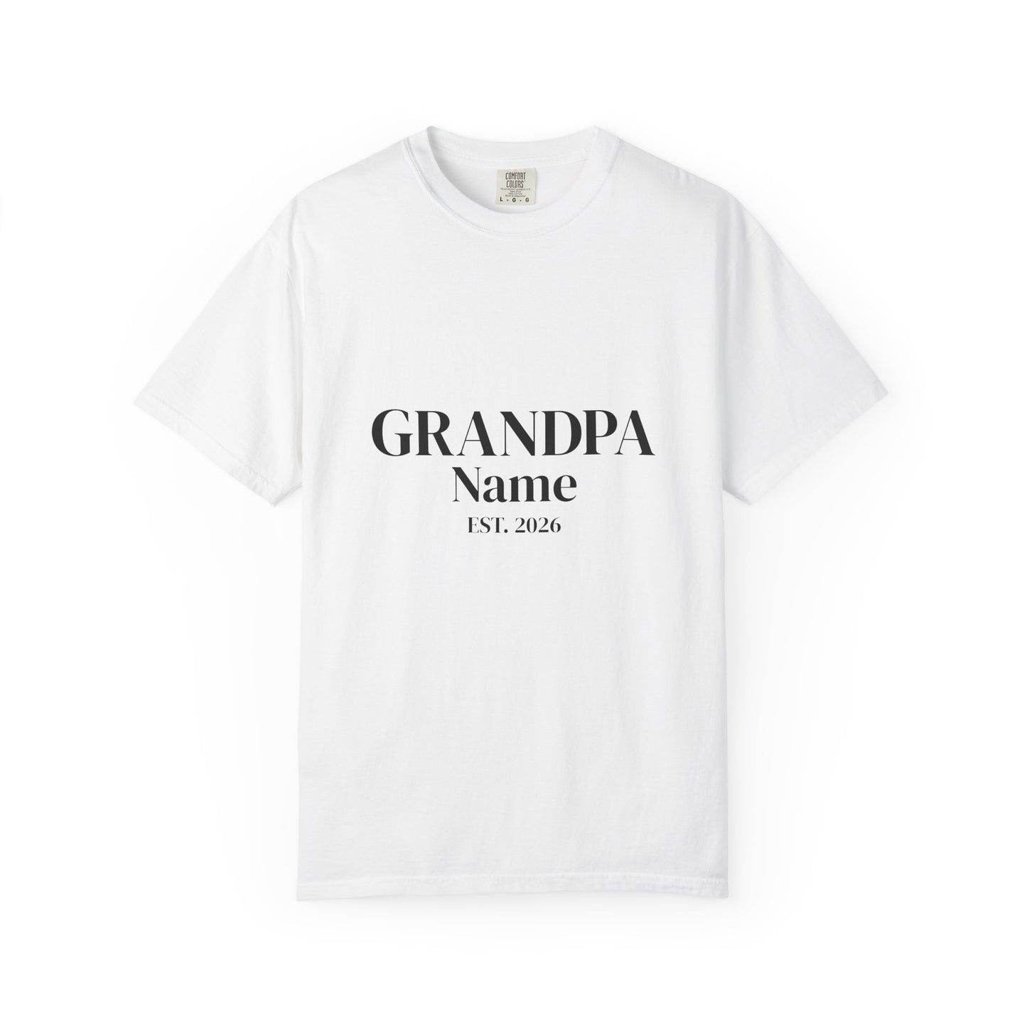 Custom Grandpa Shirt — Name & Year