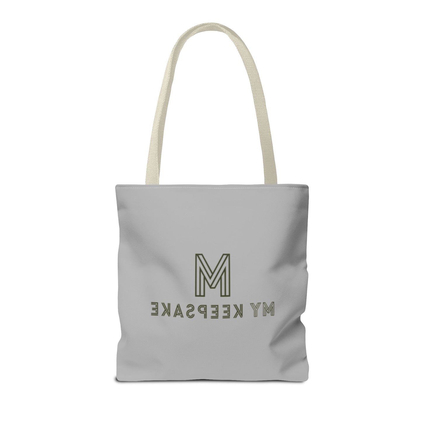 Tote Bag Light grey –  Green Bear by My Keepsake