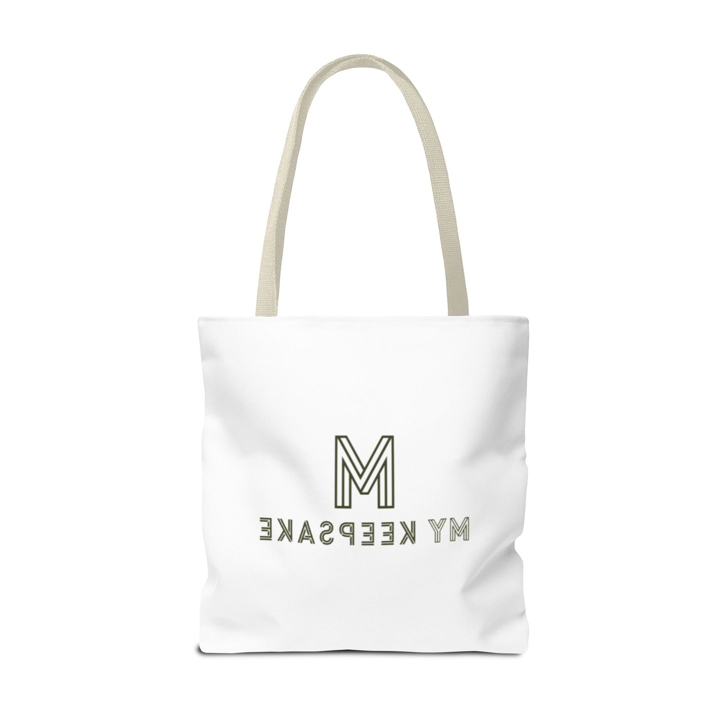 Tote Bag White  – Green Bear by My Keepsake