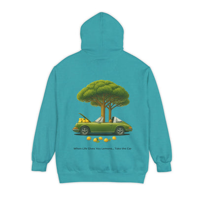 Vintage Car Lemon Tree Graphic Hoodie