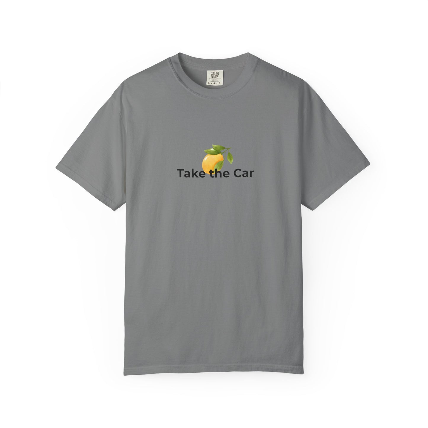 Lemon Tree Car T-Shirt – Vintage Green Graphic Garment-Dyed Tee