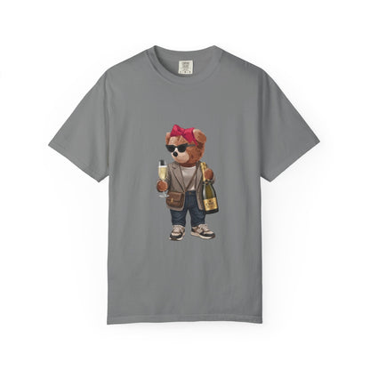 Champagne Teddy Bear T-Shirt – Cute Stylish Graphic Tee