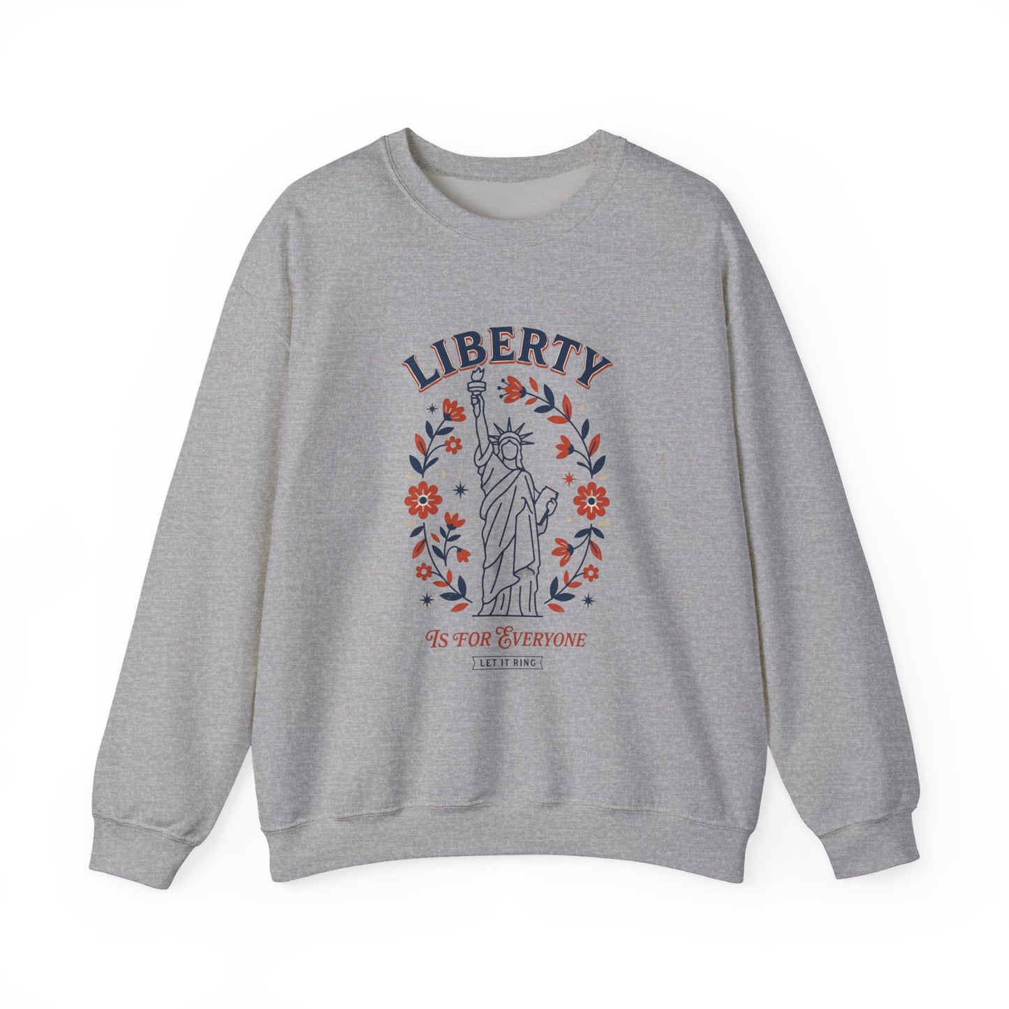 Patriotic Statue of Liberty Sweatshirt | Vintage Americana Crewneck