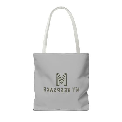 Tote Bag Light grey –  Green Bear by My Keepsake